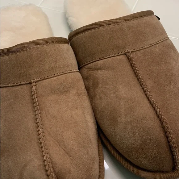 Ugg new men slippers suede lamb fur